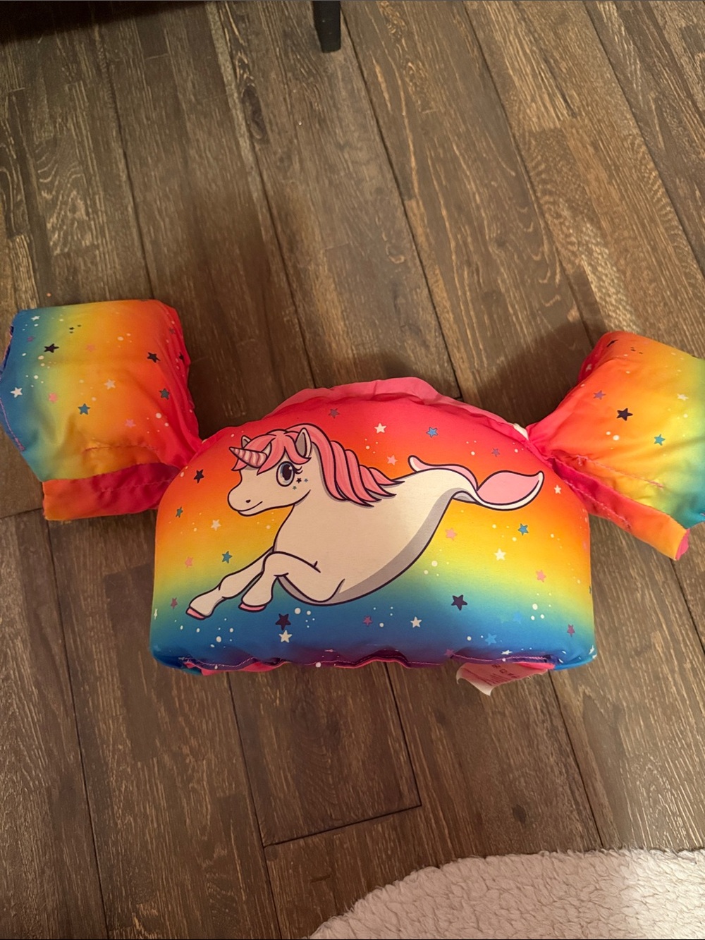 Rainbow Unicorn Kids Swim Float Chest Float with Arm bands